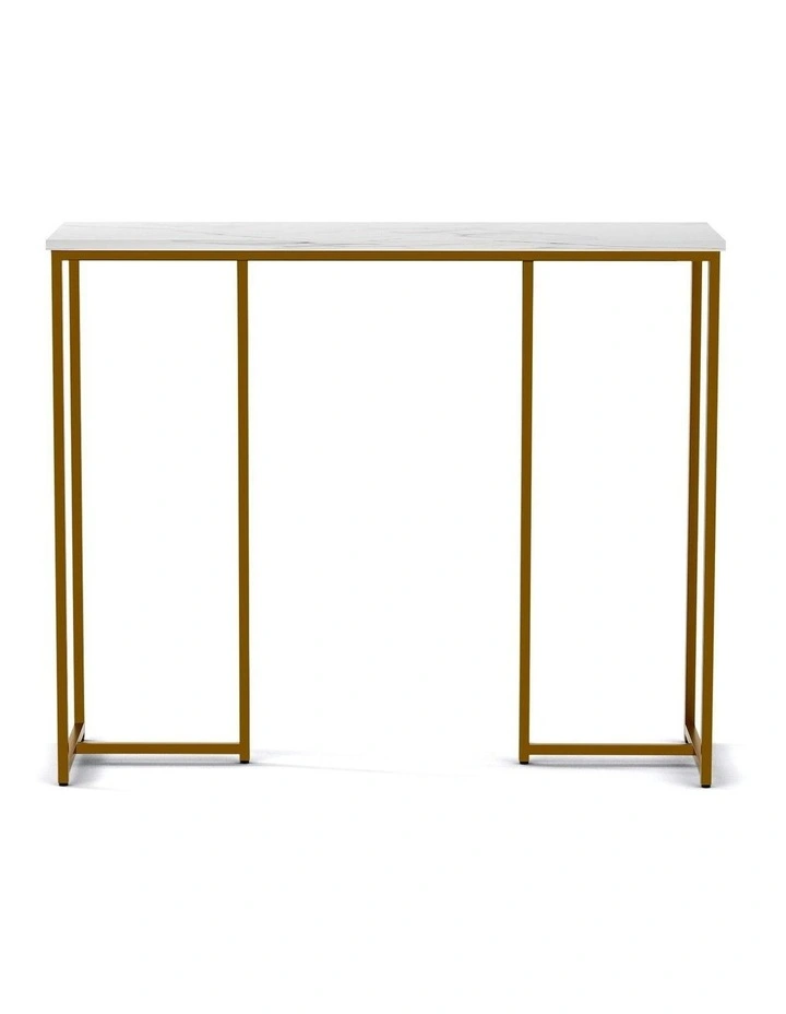 Marble Effect Console Table in Multi image 2