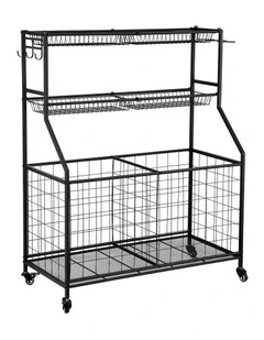 Sports Equipment Organizer in Black