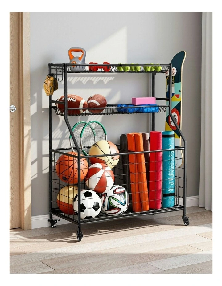 Sports Equipment Organizer in Black image 3