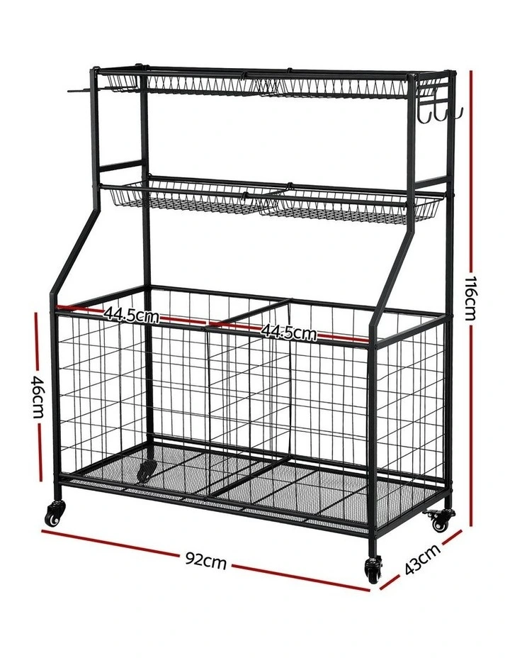Sports Equipment Organizer in Black image 4