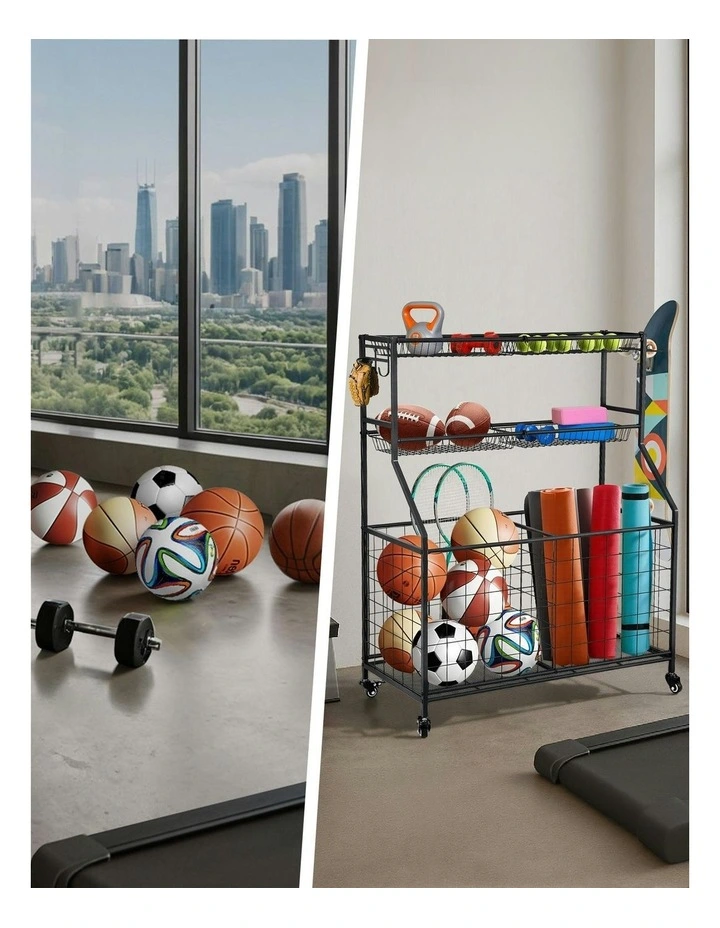 Sports Equipment Organizer in Black image 6