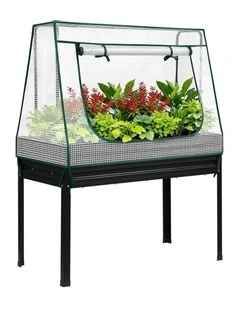 Elevated Metal Garden Bed Kit 116x60cm in Black
