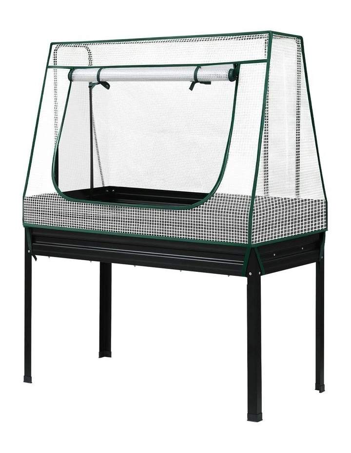 Elevated Metal Garden Bed Kit 116x60cm in Black image 2