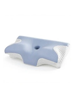 Ergonomic Contour Memory Foam Pillow in Blue
