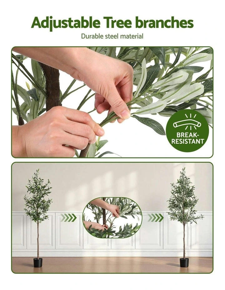 Indoor Decor Artificial Olive Tree 1.8m in Green image 5