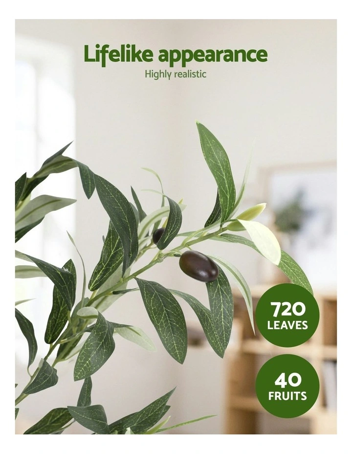 Indoor Decor Artificial Olive Tree 1.8m in Green image 6