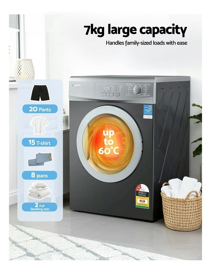Vented 15 Auto Programs Tumble Dryer 7kg in Grey image 5