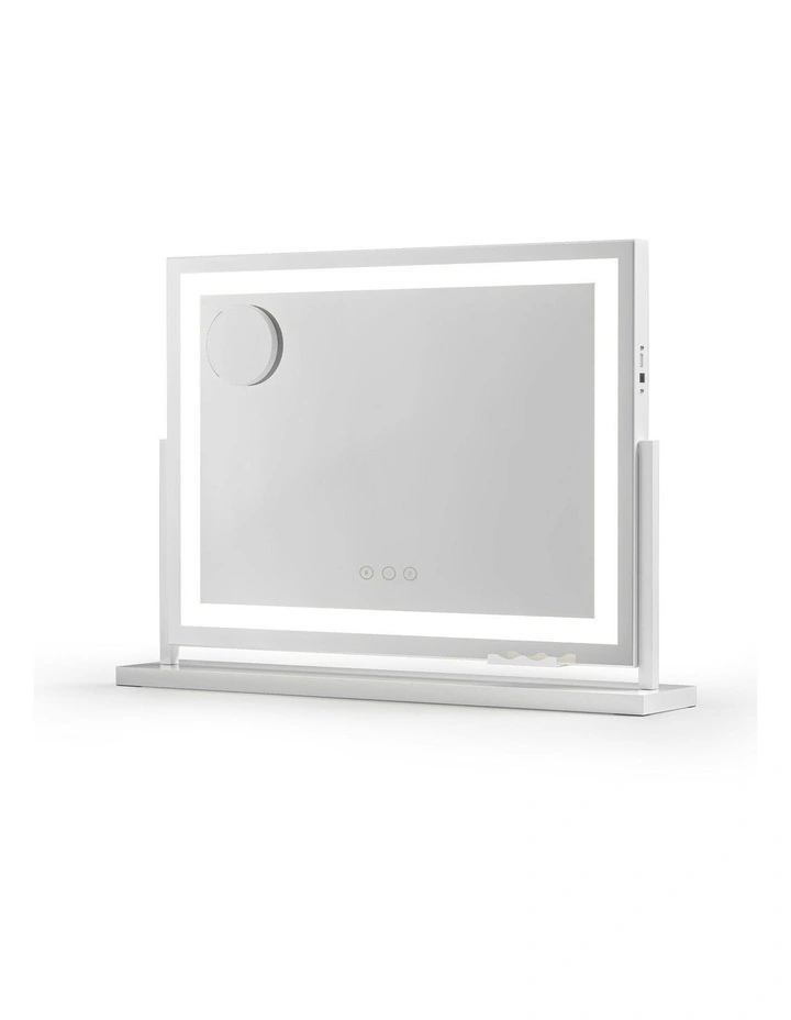 360 Rotatable Vanity Mirror with Lights 58x46cm in White image 1