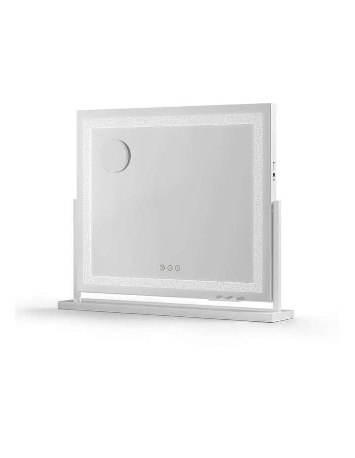 360 Rotatable Vanity Mirror with Lights 60x50cm in White image 1