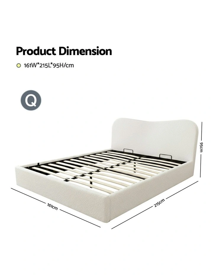 Queen Bed Frame in White image 3