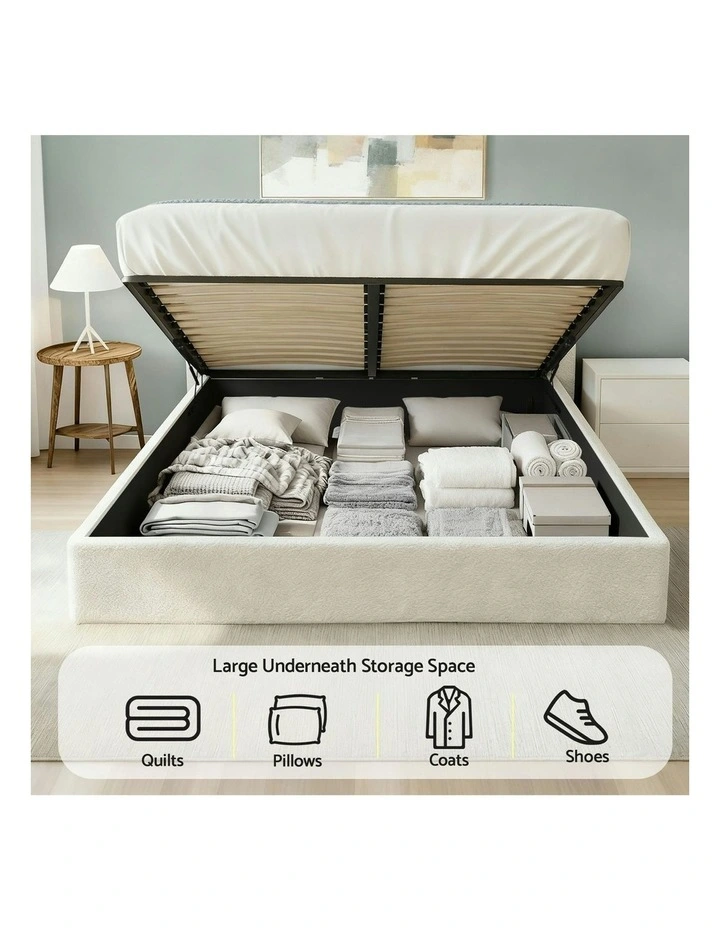 Queen Bed Frame in White image 5