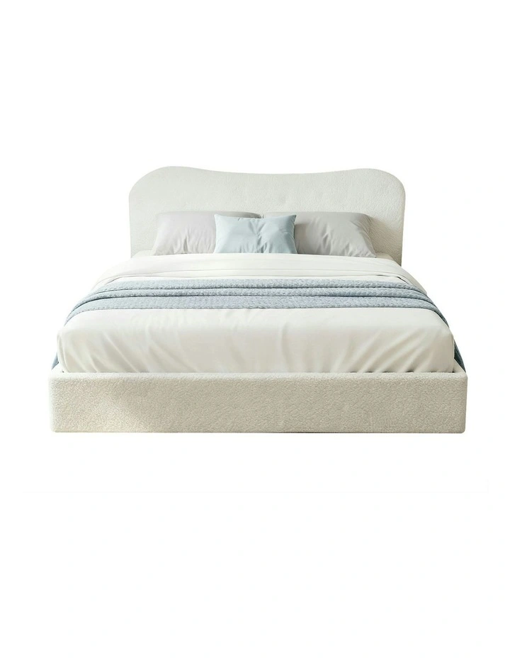 Double Size Wooden Bed Frame in White image 1