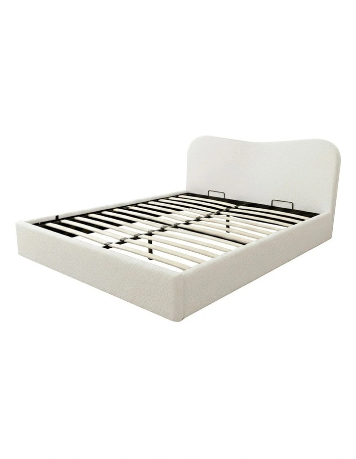 Double Size Wooden Bed Frame in White image 2