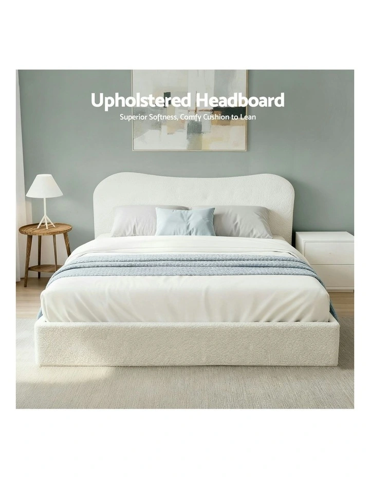 Double Size Wooden Bed Frame in White image 6
