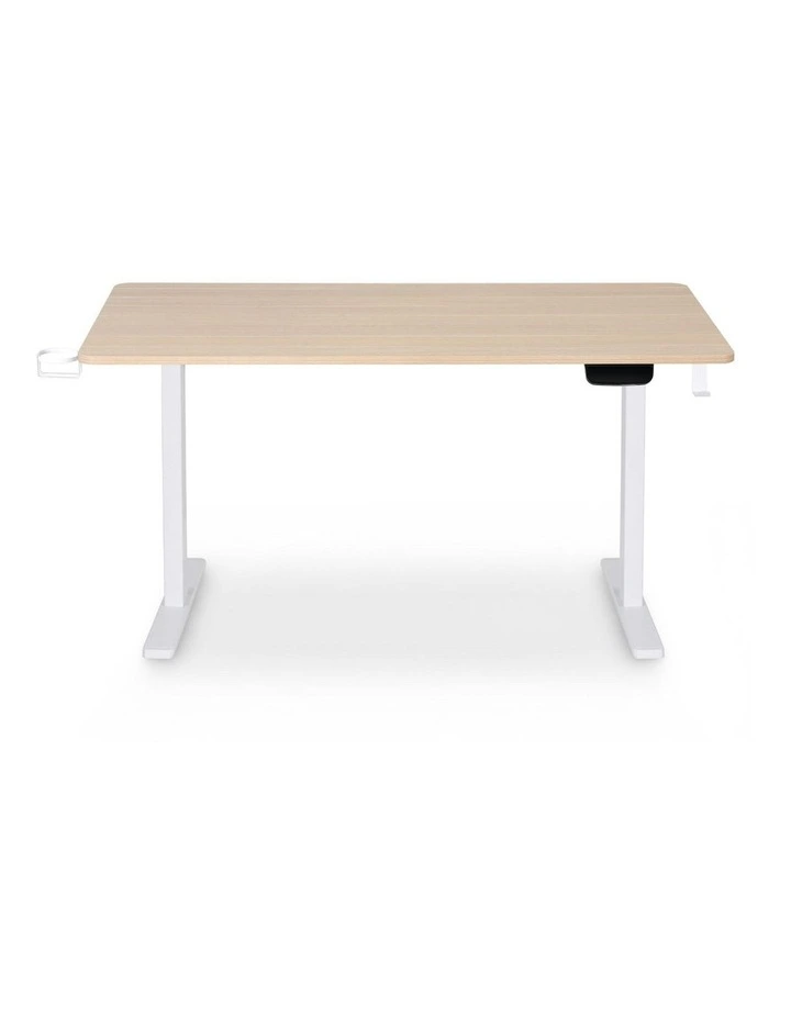 Motorised Touch Control Electric Standing Desk 140cm in Oak image 2