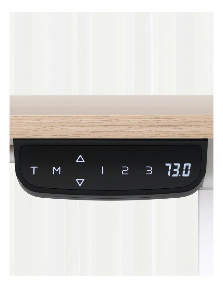 Motorised Touch Control Electric Standing Desk 140cm in Oak image 5