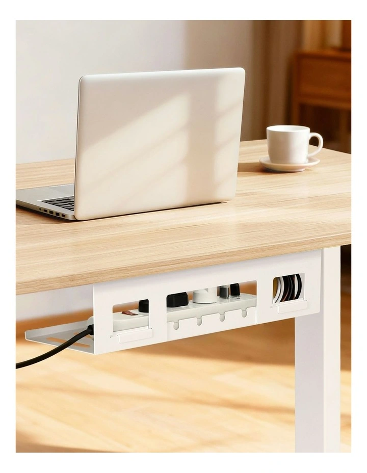 Motorised Touch Control Electric Standing Desk 140cm in Oak image 6