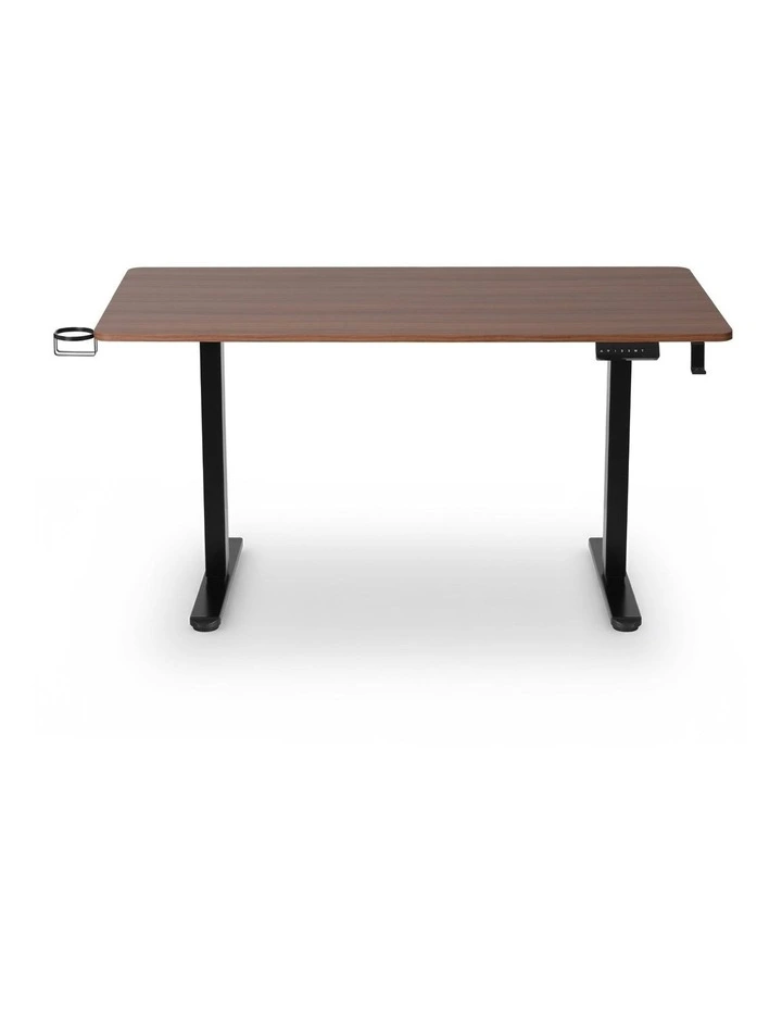 Motorised Dual Motor Electric Standing Desk 140cm in Walnut image 2