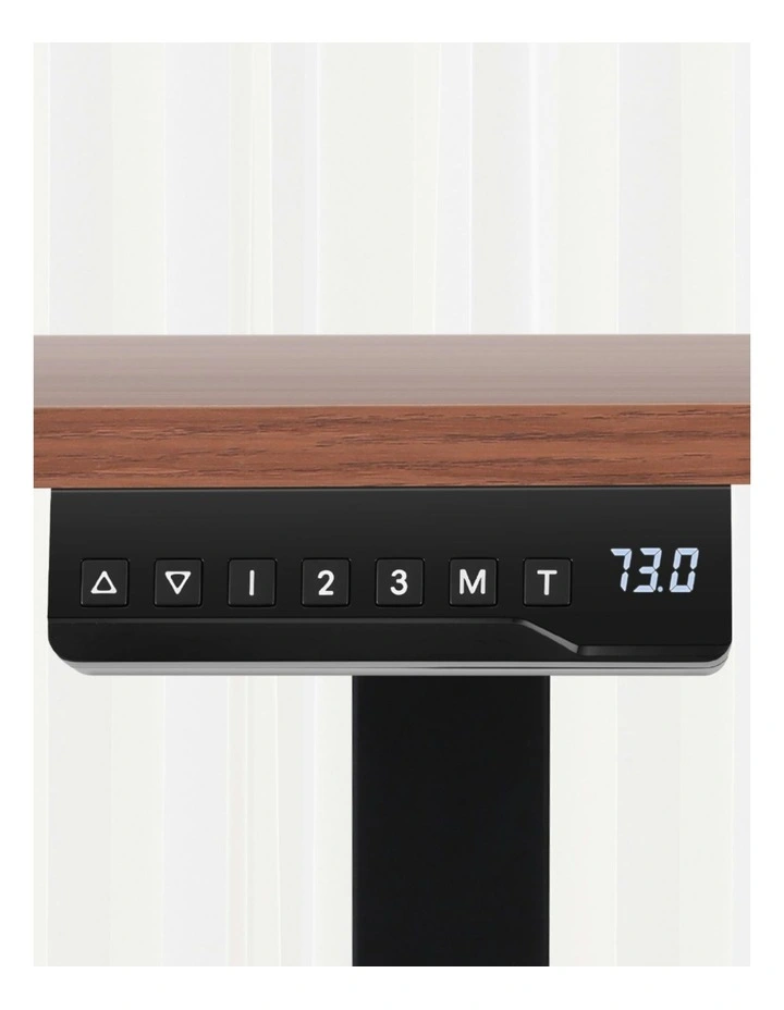 Motorised Dual Motor Electric Standing Desk 140cm in Walnut image 5