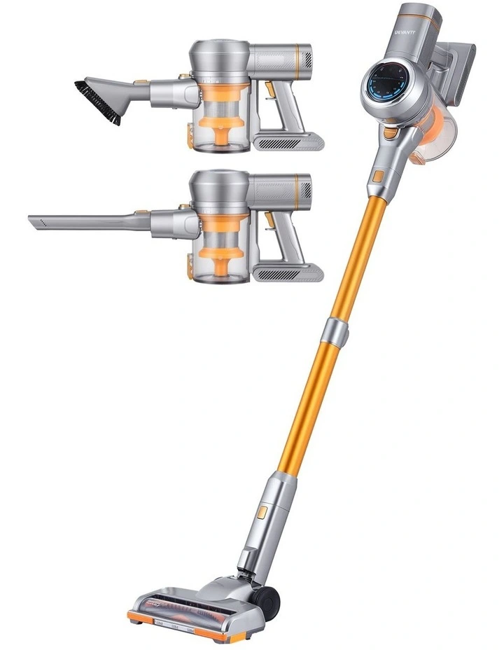 Cordless Self-Standing Stick Vacuum Cleaner 300W in Golden image 1