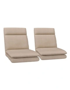 Linen Floor Sofa 2x in Beige