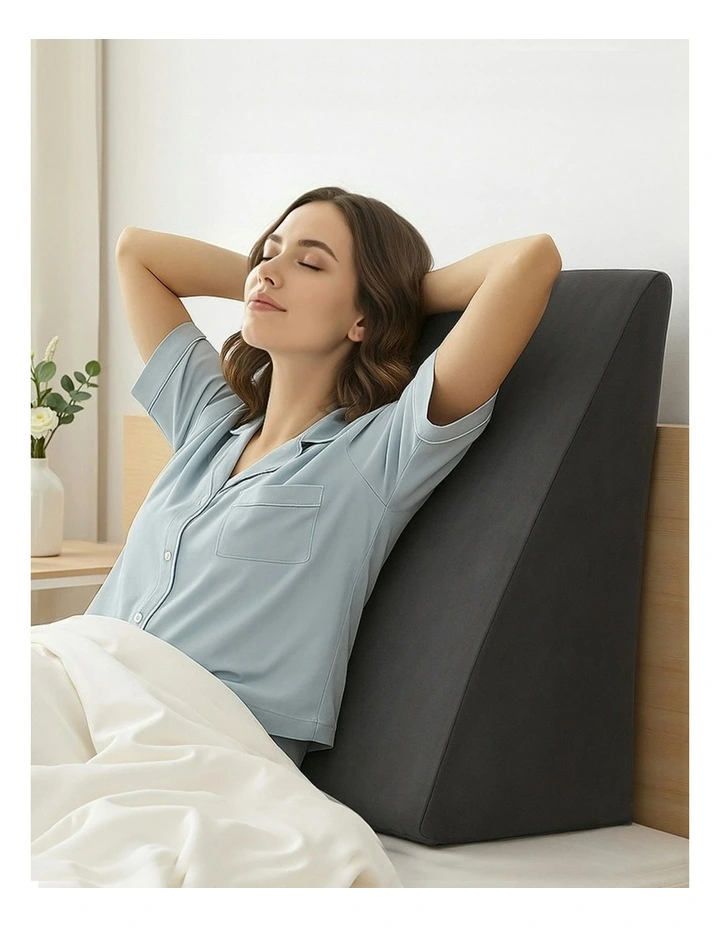 Wedge Pillow in Grey image 3