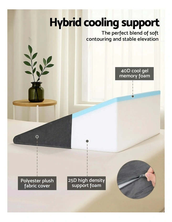 Wedge Pillow in Grey image 5