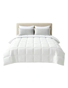 Microfiber Quilt King Size All Season Duvet Quilts 400GS in White