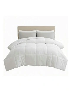 Microfiber Quilt All Season Double Size Duvet Quilts 400GSM in White