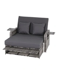 Outdoor Day Bed Sun Lounge in Grey