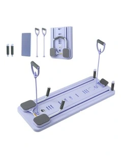 Everfit Pilates Reformer Abdominal Exercise Board Push Up Set Fitness Purple