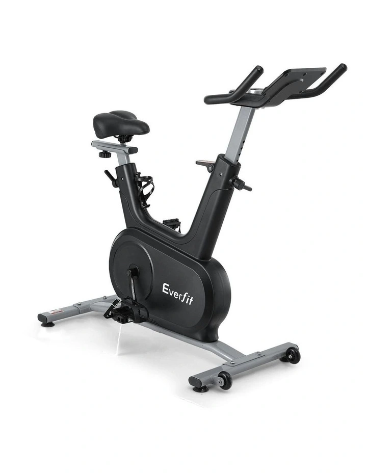 Exercise Bike Spin Electromagnetic Smart Home Fitness 24-Level Resistance Bluetooth 120kg in Black image 2