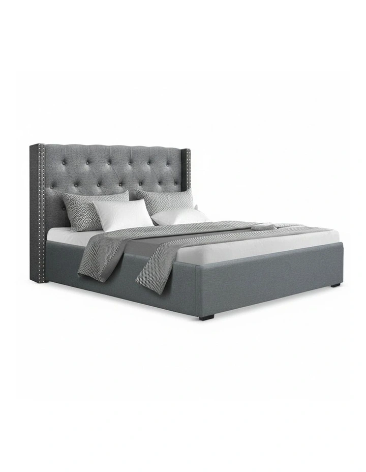 Queen Bed Frame in Grey image 2