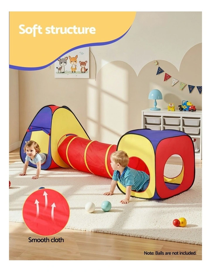 Playhouse Play Tent Pop Up Teepee Castle Crawl Tunnel image 5