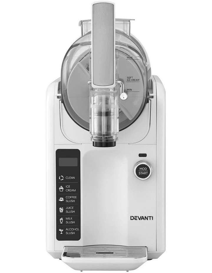 5in1 Slushie Machine Ice Cream Maker 2L in White image 2