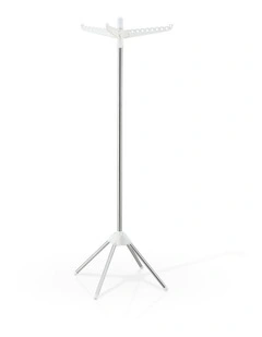 Foldable Clothes Rack 163cm in Silver