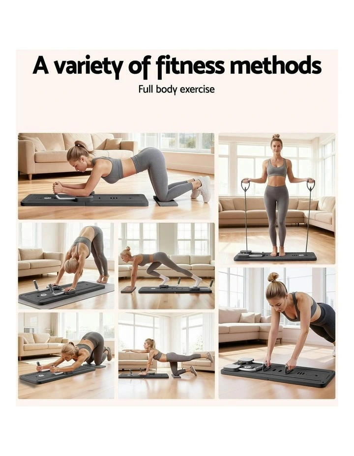 Foldable Pilates Reformer in Black image 5