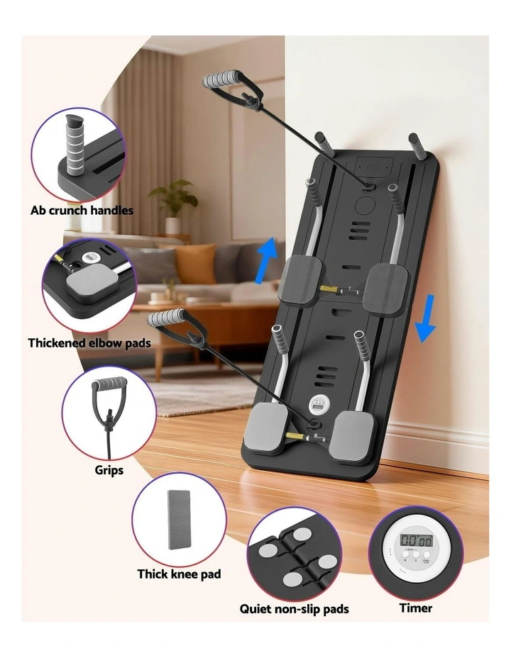 Foldable Pilates Reformer in Black image 7