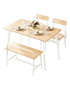Dining Table And Chairs Set of 4 in Multi