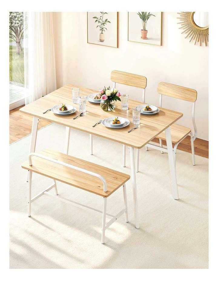Dining Table And Chairs Set of 4 in Multi image 3