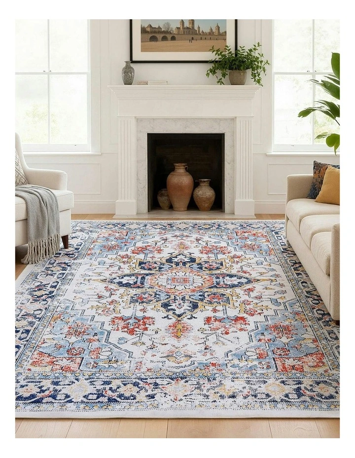 Large Washable Carpet Floor Rug 200X290cm in Multi image 3