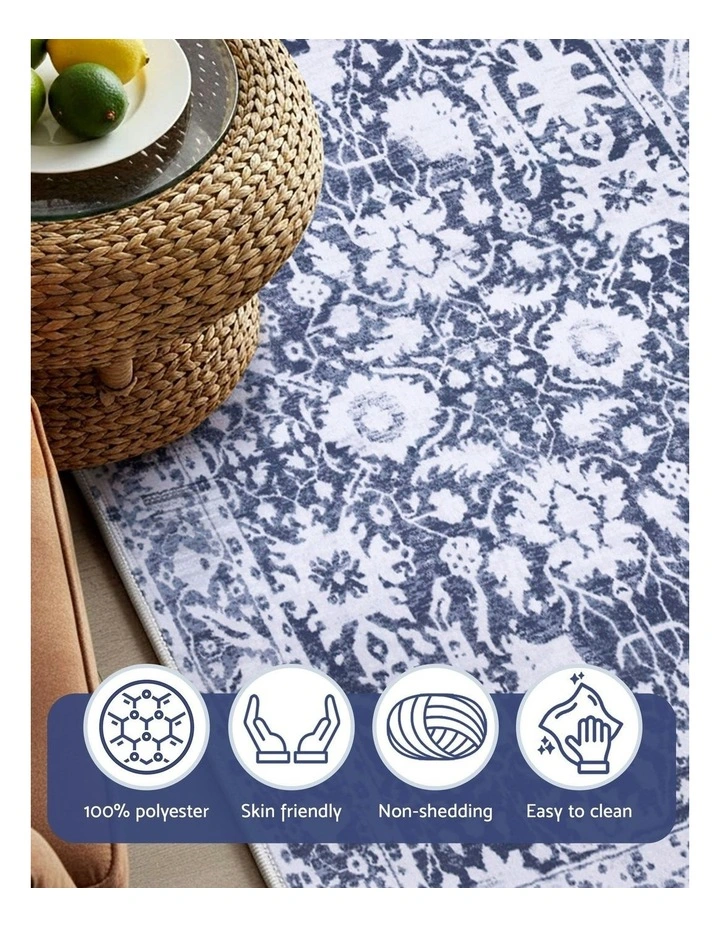 Soft Velvet Washable Modern Area Rug 240X340cm in Multi image 6