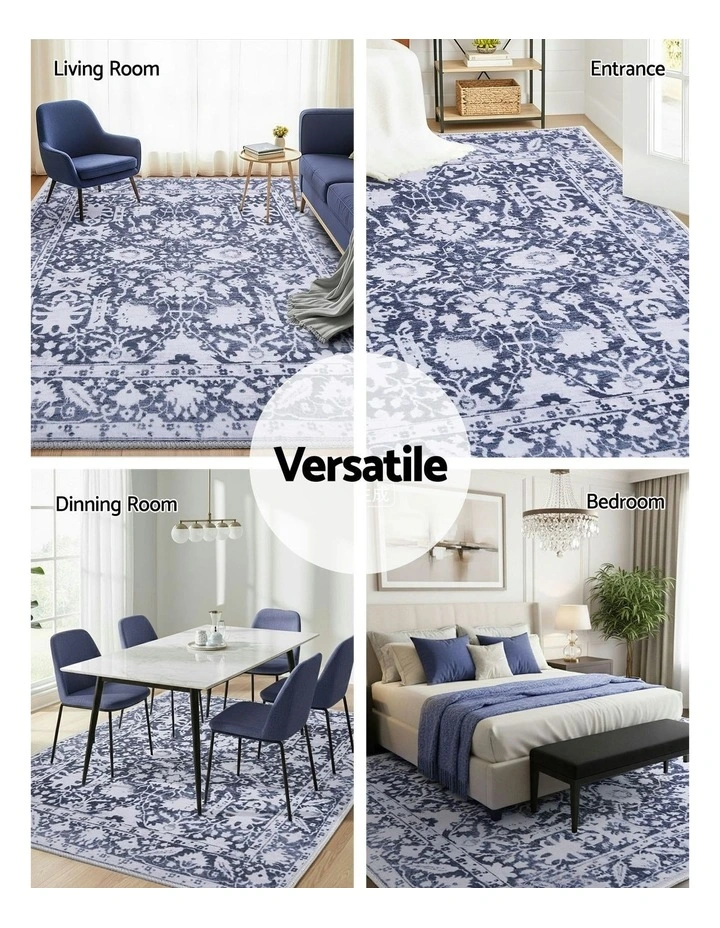 Soft Velvet Washable Modern Area Rug 240X340cm in Multi image 7