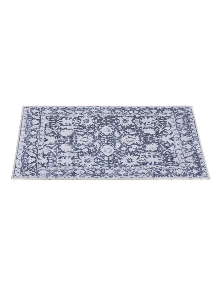 Soft Velvet Washable Modern Area Rug 120x170cm in Multi image 1
