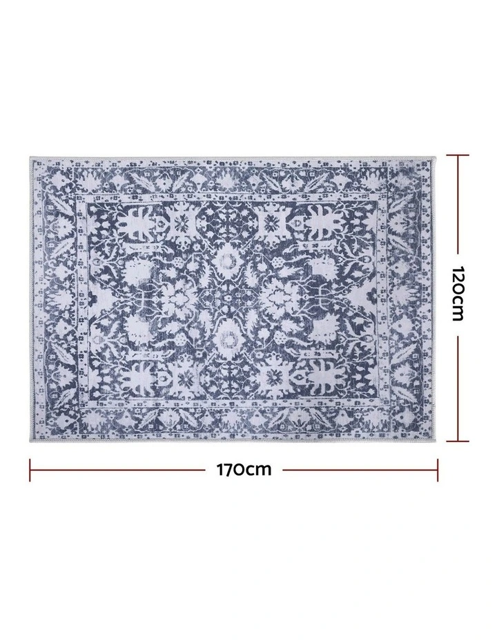 Soft Velvet Washable Modern Area Rug 120x170cm in Multi image 4