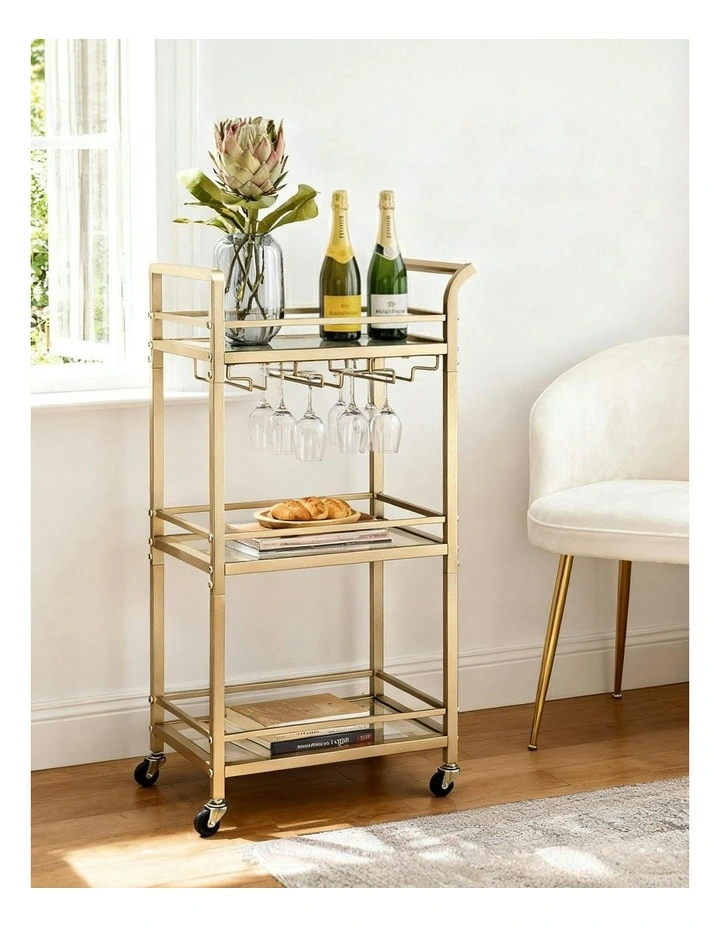 Kitchen Island Cart 43cm in Gold image 3