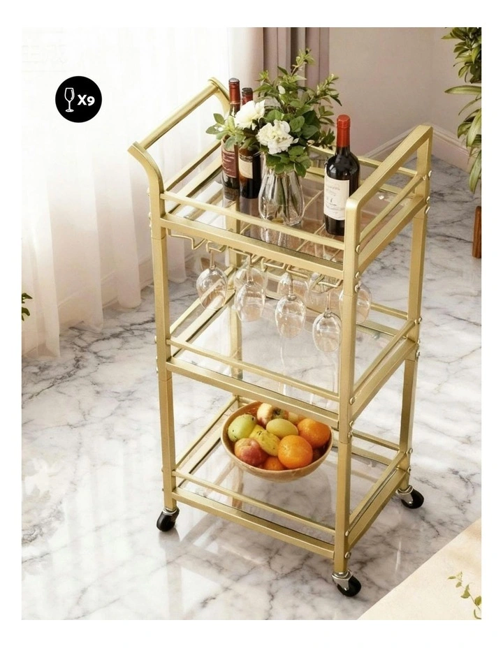 Kitchen Island Cart 43cm in Gold image 5