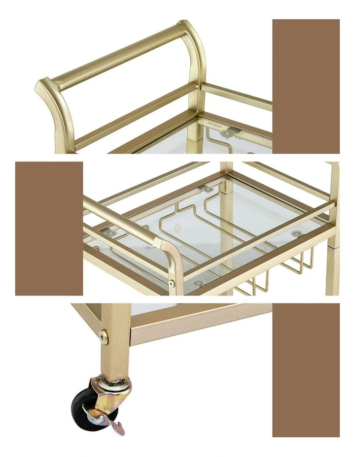 Kitchen Island Cart 43cm in Gold image 6