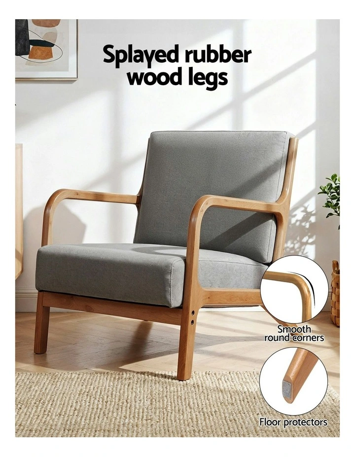 Armchair in Light Grey image 6