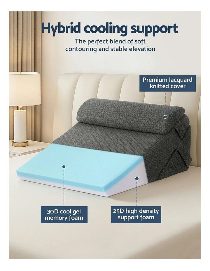 Adjustable Wedge Pillow in Grey image 5